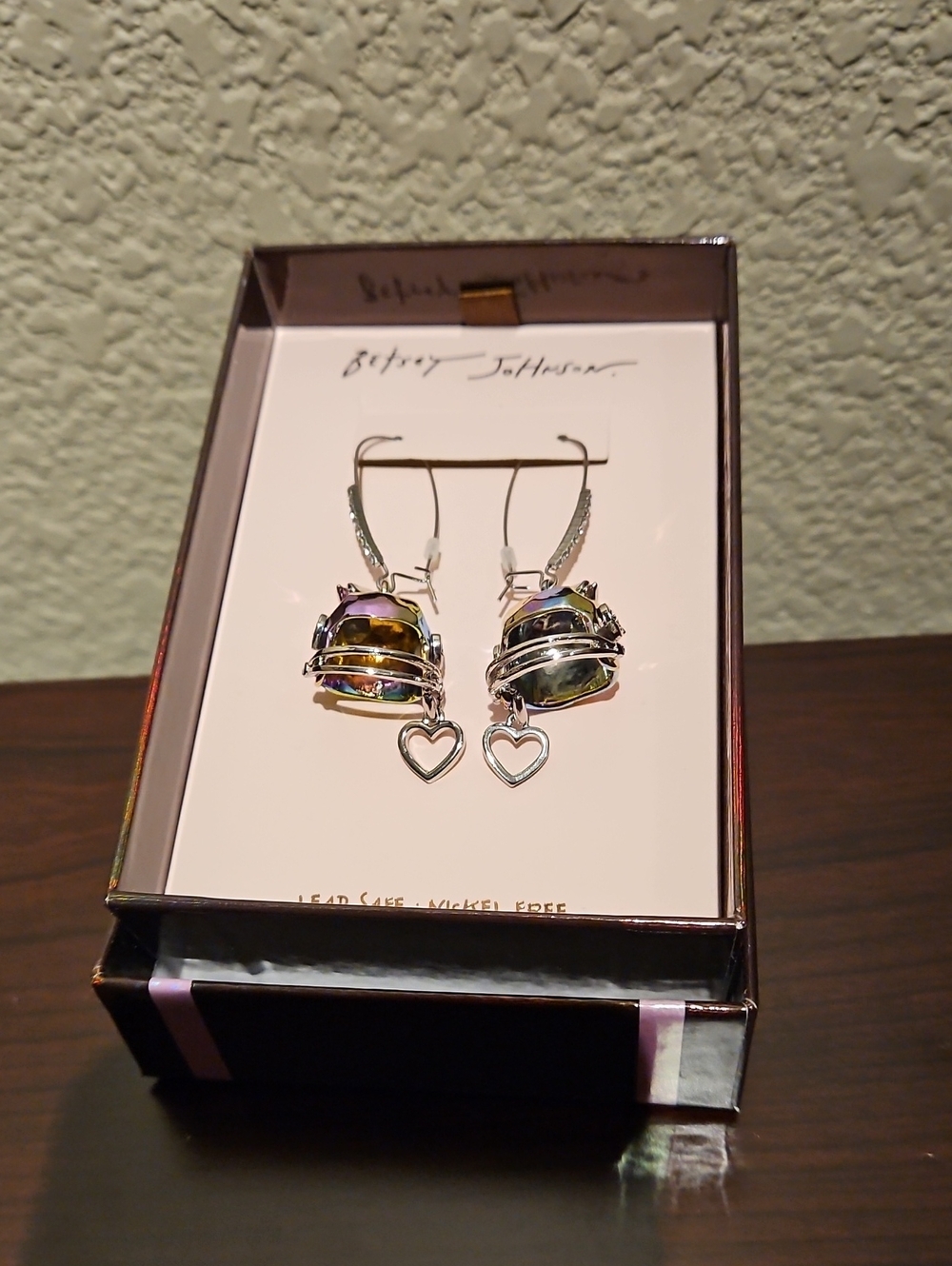 Betsey Johnson Football Earrings